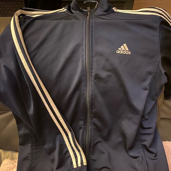 Adidas 100% Polyester Zipper Jacket - Picture 1 of 3